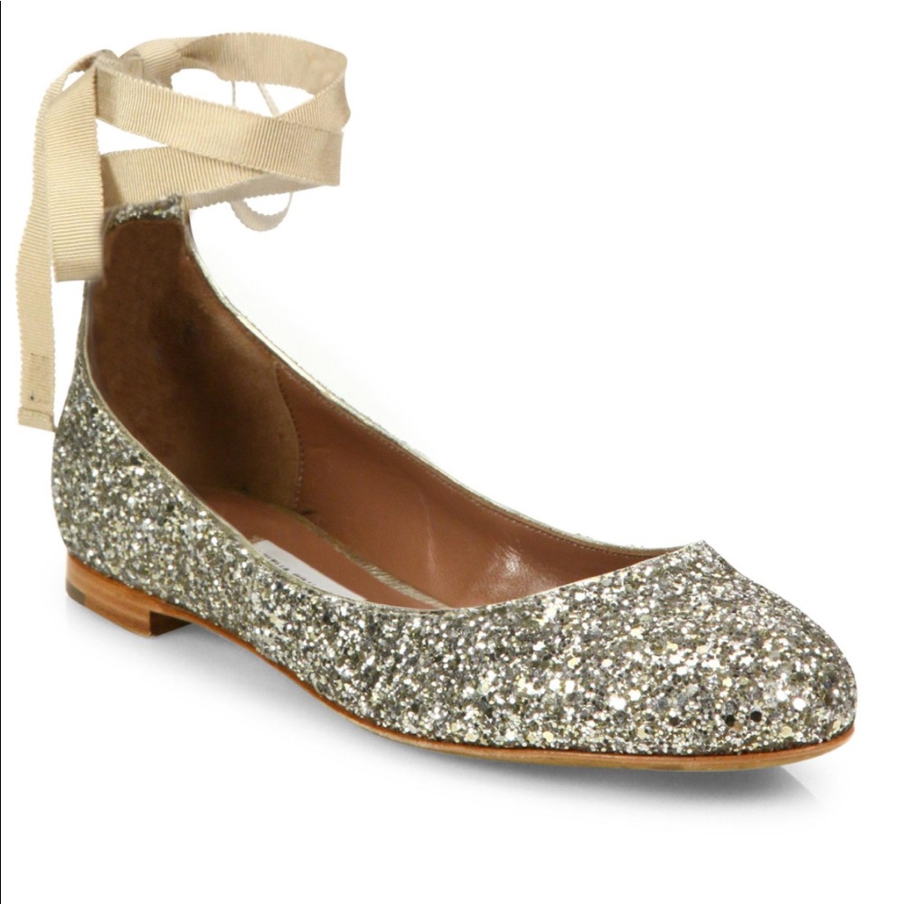 Tabitha Simmons Daria Sequin Flat - image 1